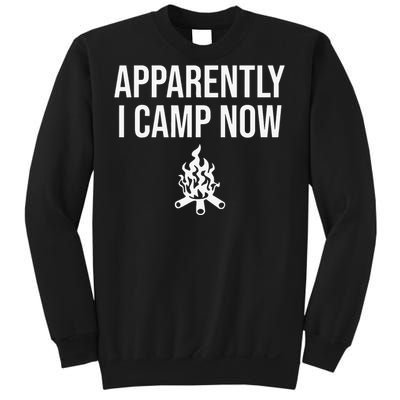 Funny Camping Gifts For  Or Teens Apparently I Camp Now Sweatshirt