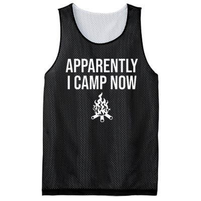 Funny Camping Gifts For  Or Teens Apparently I Camp Now Mesh Reversible Basketball Jersey Tank