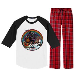 Funny Christmas Gift Raglan Sleeve Pajama Set