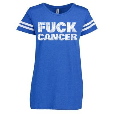 Fck Cancer Gift Cancer Sucks Awareness Survivor Support Cute Gift Enza Ladies Jersey Football T-Shirt