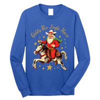 Funny Christmas Giddy Up Jingle Horse Gift Long Sleeve Shirt