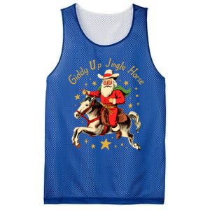 Funny Christmas Giddy Up Jingle Horse Gift Mesh Reversible Basketball Jersey Tank