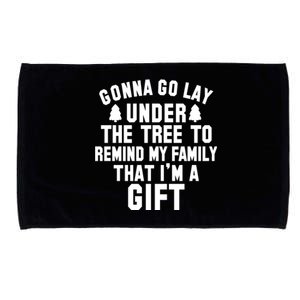 Funny Christmas Gonna Go Lay Under The Tree Gift Microfiber Hand Towel