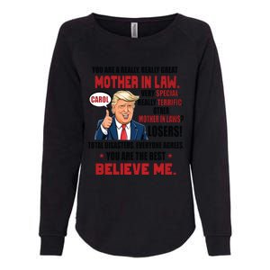 Funny Christmas Gift For Mother In Laws Trump Gift For Motherinlaw From Daugh Womens California Wash Sweatshirt