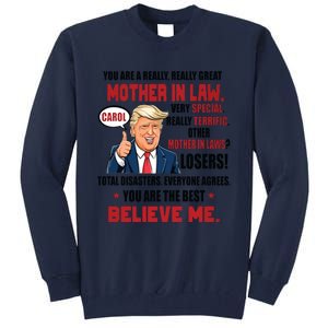 Funny Christmas Gift For Mother In Laws Trump Gift For Motherinlaw From Daugh Tall Sweatshirt