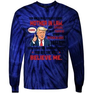 Funny Christmas Gift For Mother In Laws Trump Gift For Motherinlaw From Daugh Tie-Dye Long Sleeve Shirt