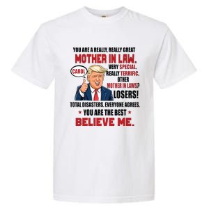 Funny Christmas Gift For Mother In Laws Trump Gift For Motherinlaw From Daugh Garment-Dyed Heavyweight T-Shirt