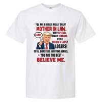 Funny Christmas Gift For Mother In Laws Trump Gift For Motherinlaw From Daugh Garment-Dyed Heavyweight T-Shirt