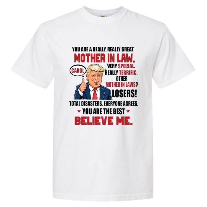 Funny Christmas Gift For Mother In Laws Trump Gift For Motherinlaw From Daugh Garment-Dyed Heavyweight T-Shirt