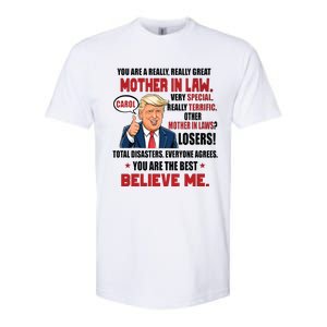 Funny Christmas Gift For Mother In Laws Trump Gift For Motherinlaw From Daugh Softstyle CVC T-Shirt