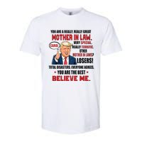 Funny Christmas Gift For Mother In Laws Trump Gift For Motherinlaw From Daugh Softstyle CVC T-Shirt