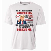 Funny Christmas Gift For Mother In Laws Trump Gift For Motherinlaw From Daugh Cooling Performance Crew T-Shirt