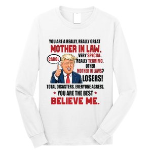 Funny Christmas Gift For Mother In Laws Trump Gift For Motherinlaw From Daugh Long Sleeve Shirt