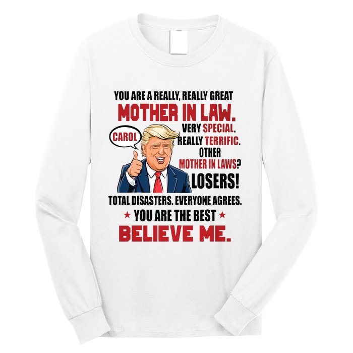 Funny Christmas Gift For Mother In Laws Trump Gift For Motherinlaw From Daugh Long Sleeve Shirt