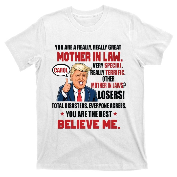 Funny Christmas Gift For Mother In Laws Trump Gift For Motherinlaw From Daugh T-Shirt