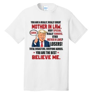 Funny Christmas Gift For Mother In Laws Trump Gift For Motherinlaw From Daugh Tall T-Shirt