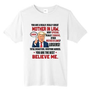 Funny Christmas Gift For Mother In Laws Trump Gift For Motherinlaw From Daugh Tall Fusion ChromaSoft Performance T-Shirt