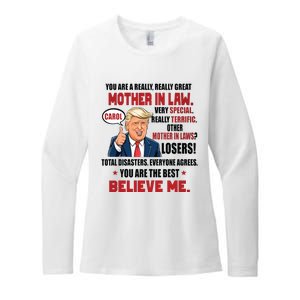 Funny Christmas Gift For Mother In Laws Trump Gift For Motherinlaw From Daugh Womens CVC Long Sleeve Shirt