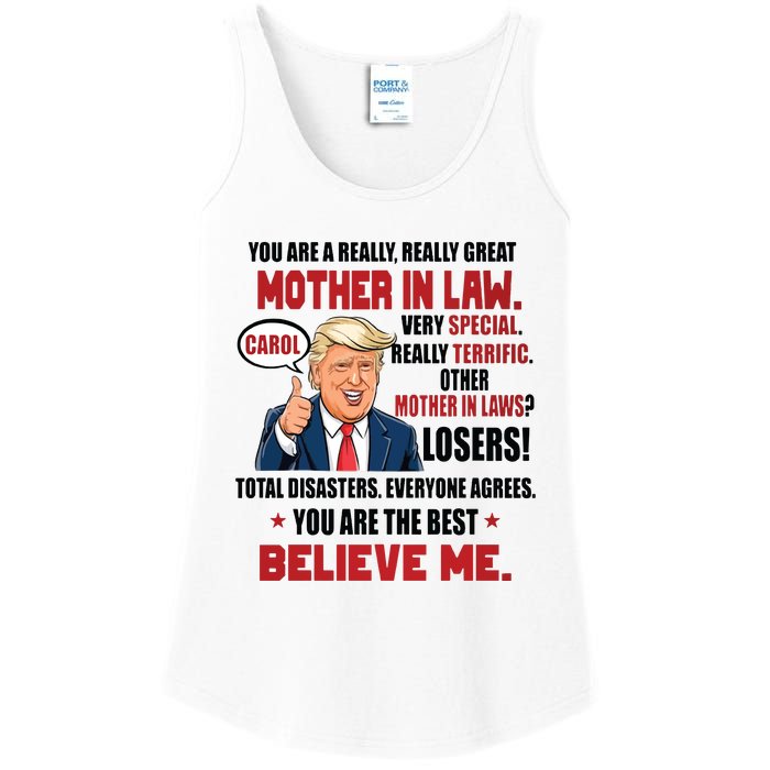 Funny Christmas Gift For Mother In Laws Trump Gift For Motherinlaw From Daugh Ladies Essential Tank