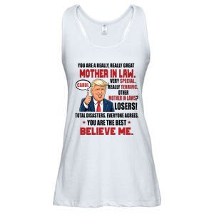 Funny Christmas Gift For Mother In Laws Trump Gift For Motherinlaw From Daugh Ladies Essential Flowy Tank