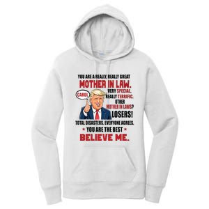 Funny Christmas Gift For Mother In Laws Trump Gift For Motherinlaw From Daugh Women's Pullover Hoodie