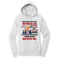 Funny Christmas Gift For Mother In Laws Trump Gift For Motherinlaw From Daugh Women's Pullover Hoodie