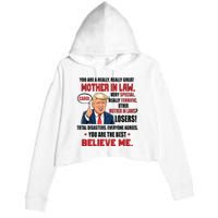 Funny Christmas Gift For Mother In Laws Trump Gift For Motherinlaw From Daugh Crop Fleece Hoodie