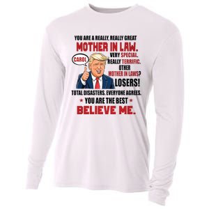 Funny Christmas Gift For Mother In Laws Trump Gift For Motherinlaw From Daugh Cooling Performance Long Sleeve Crew