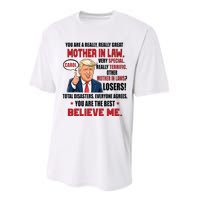 Funny Christmas Gift For Mother In Laws Trump Gift For Motherinlaw From Daugh Performance Sprint T-Shirt