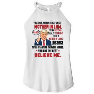 Funny Christmas Gift For Mother In Laws Trump Gift For Motherinlaw From Daugh Women's Perfect Tri Rocker Tank