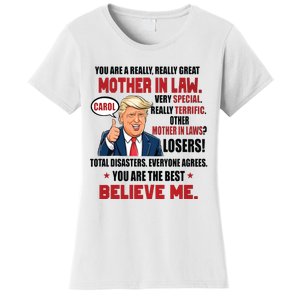 Funny Christmas Gift For Mother In Laws Trump Gift For Motherinlaw From Daugh Women's T-Shirt