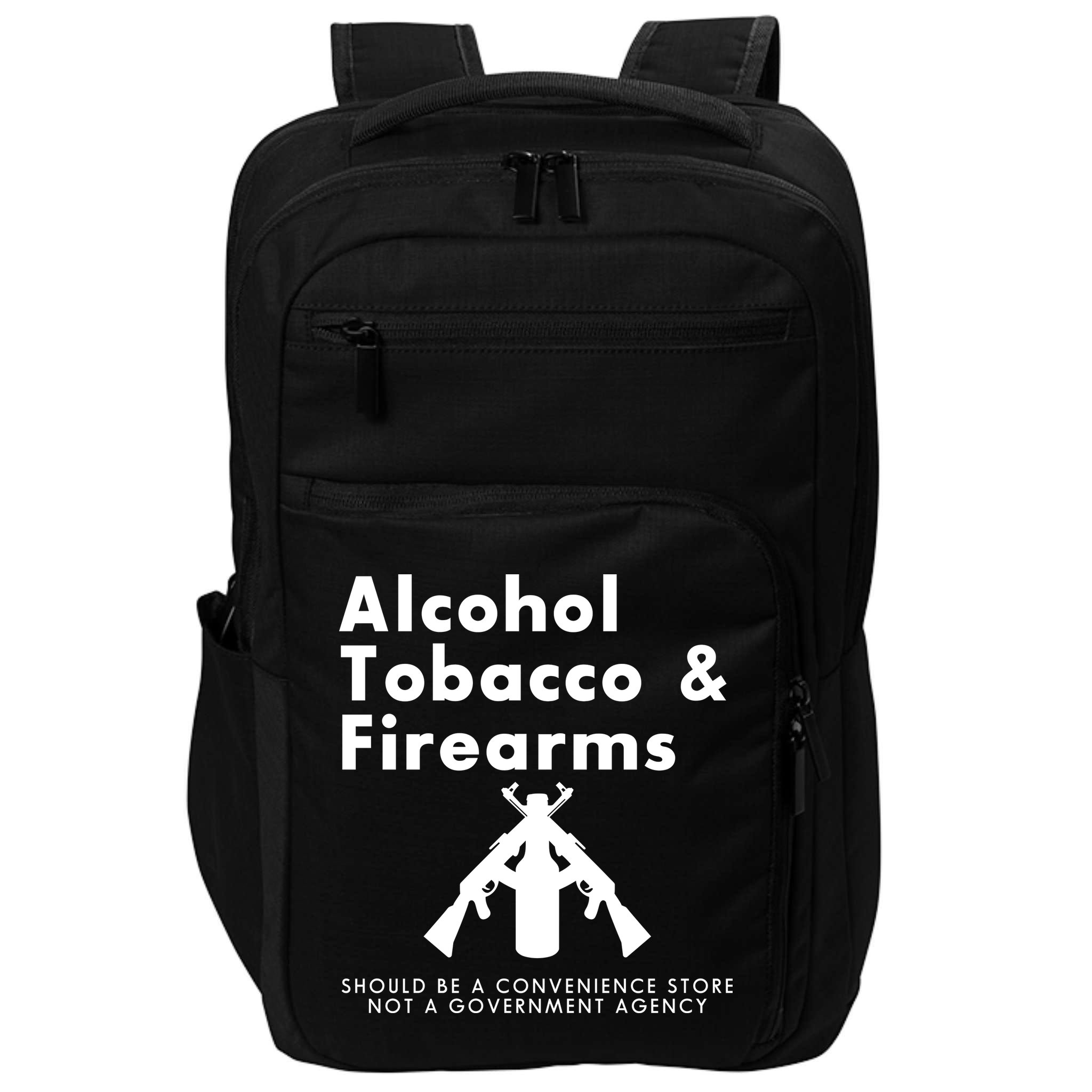 Funny Conservative Gun Rights Second Amendment Impact Tech Backpack
