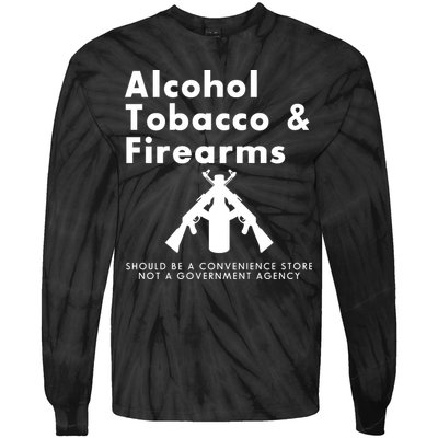 Funny Conservative Gun Rights Second Amendment Tie-Dye Long Sleeve Shirt