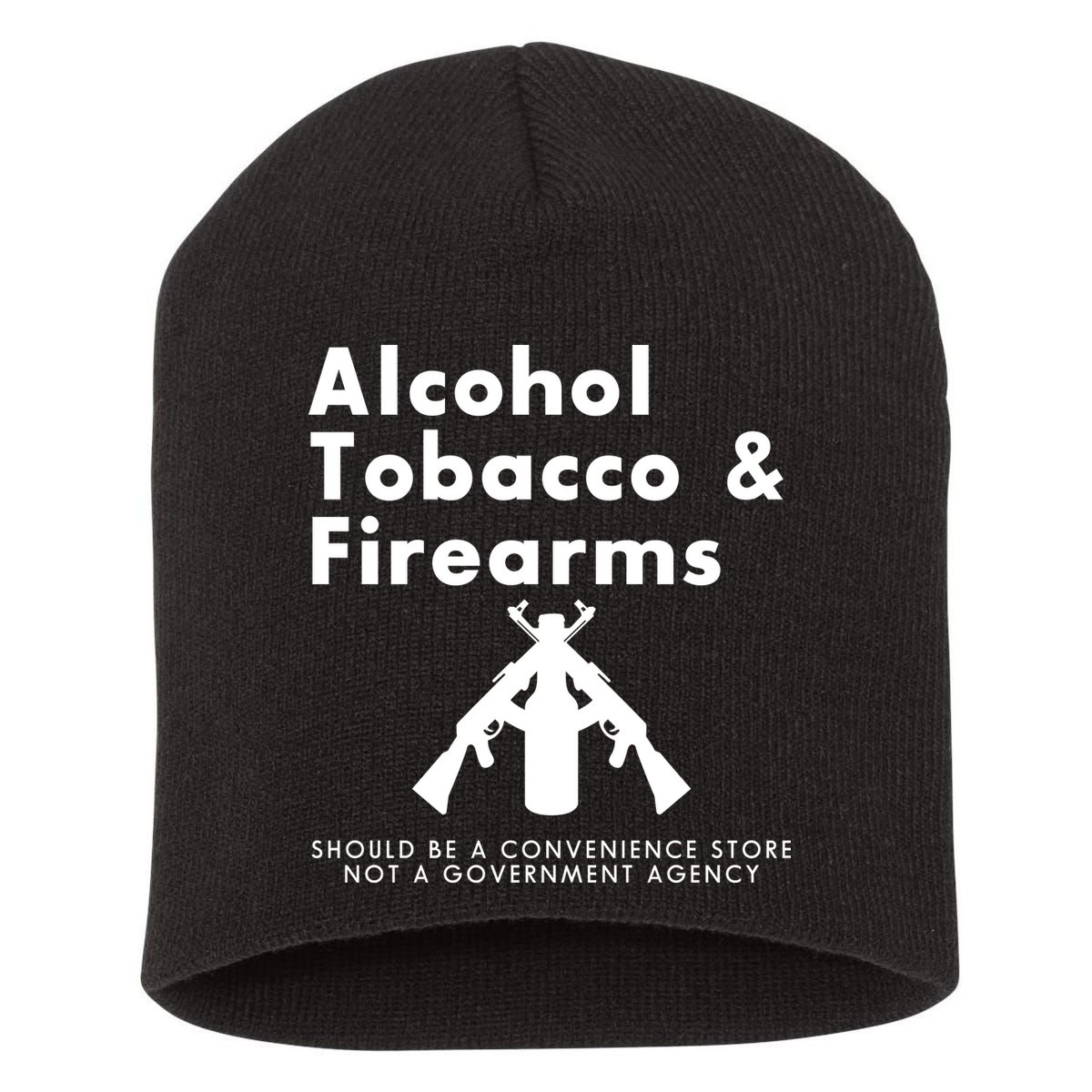 Funny Conservative Gun Rights Second Amendment Short Acrylic Beanie