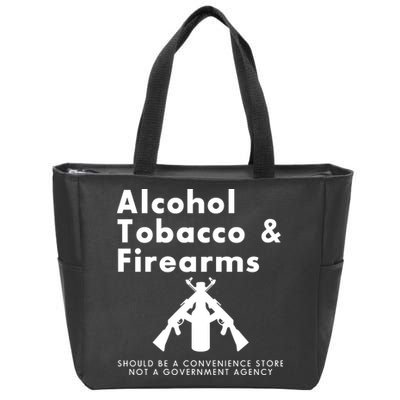 Funny Conservative Gun Rights Second Amendment Zip Tote Bag