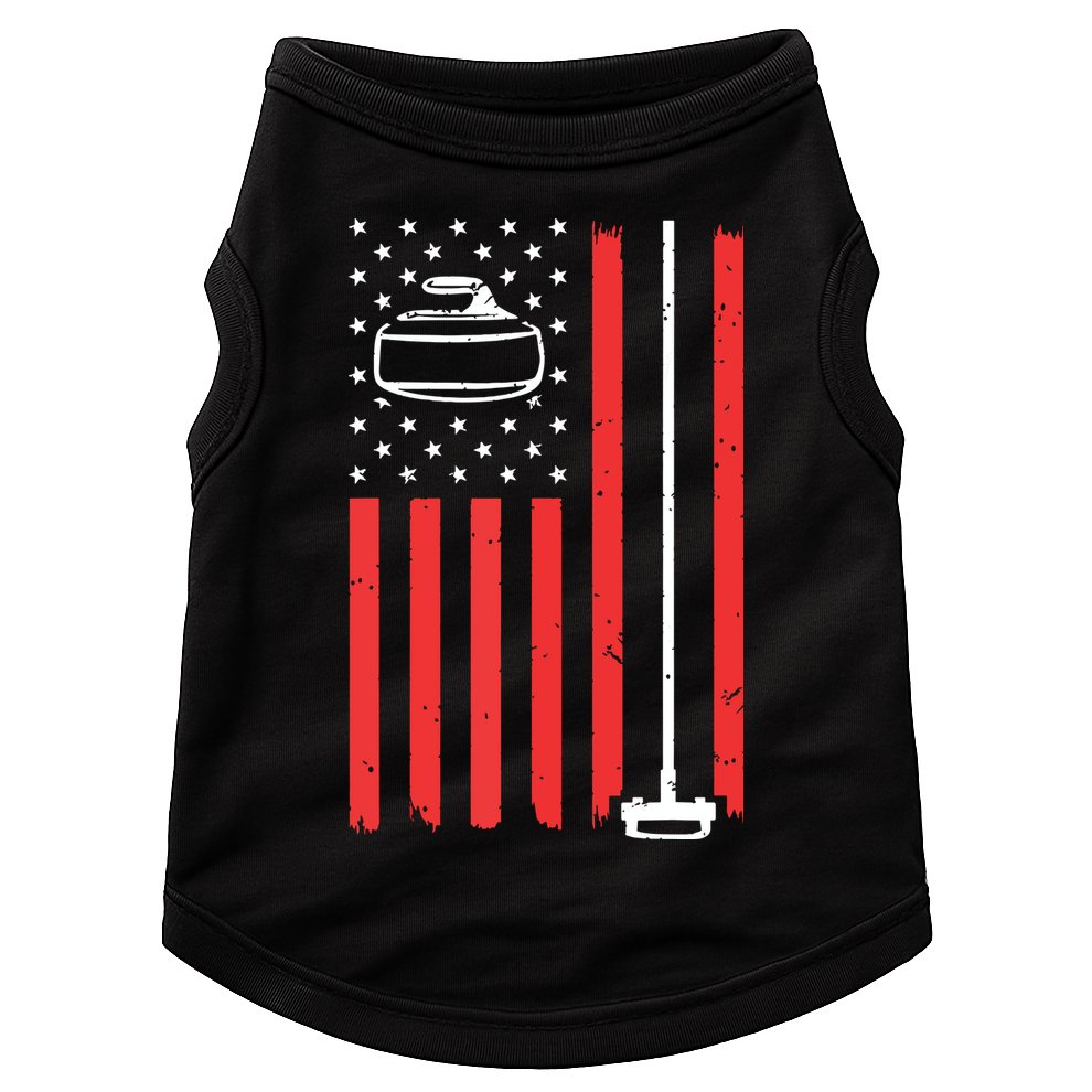 Funny Curling Gift For Men Women Curling Players USA Team Doggie Tank
