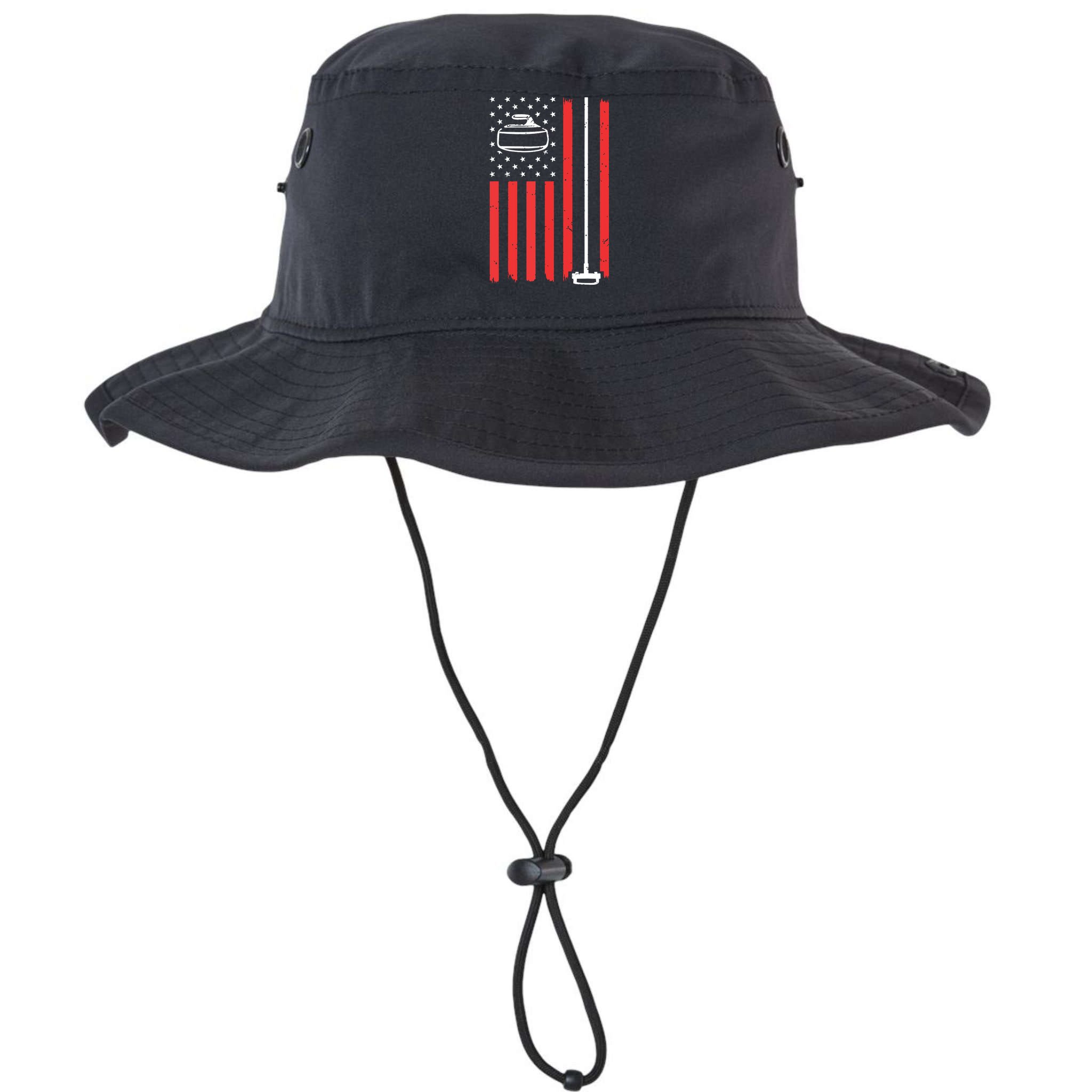 Funny Curling Gift For Men Women Curling Players USA Team Bucket Hat