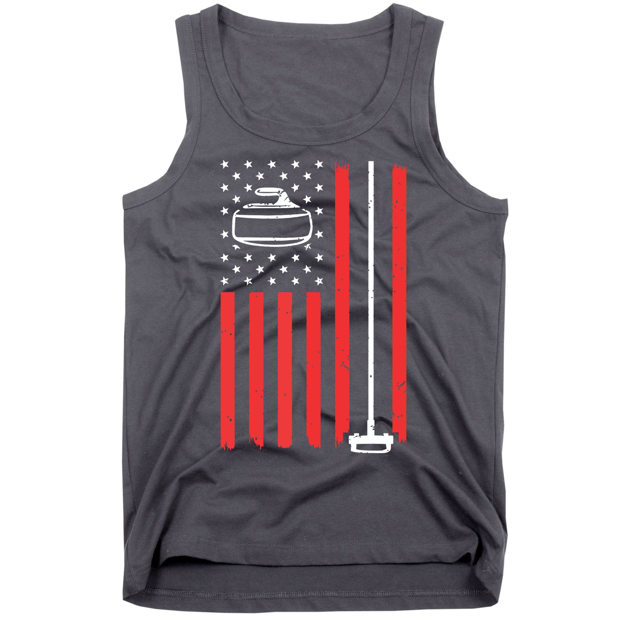 Funny Curling Gift For Men Women Curling Players USA Team Tank Top
