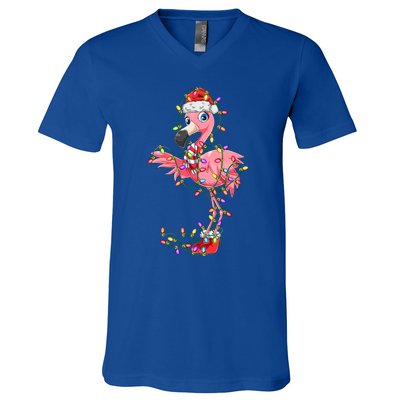 Flamingo Christmas Gift Pink Flamingo Gift V-Neck T-Shirt