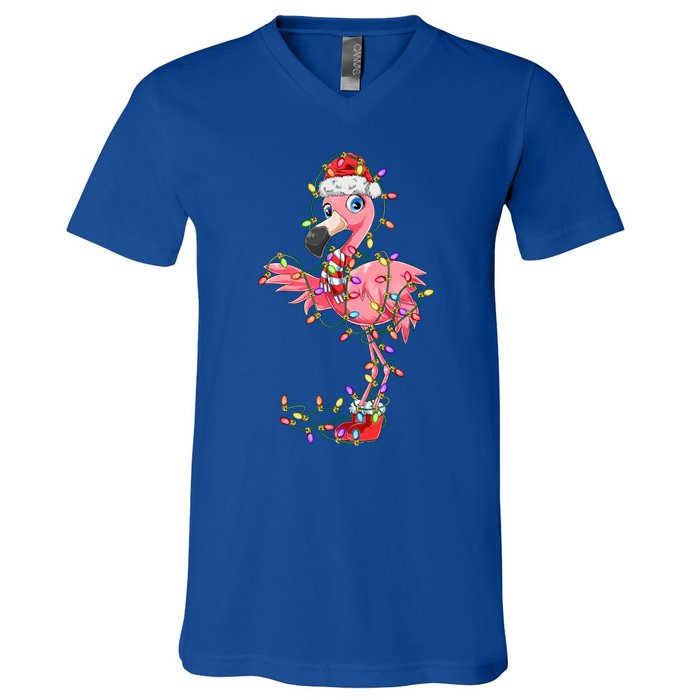 Flamingo Christmas Gift Pink Flamingo Gift V-Neck T-Shirt