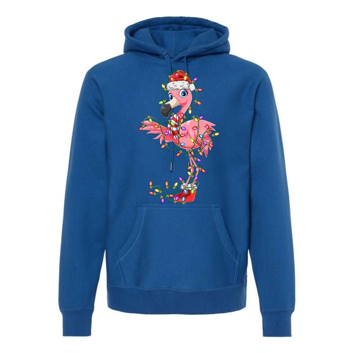 Flamingo Christmas Gift Pink Flamingo Gift Premium Hoodie