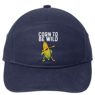 Funny Corn Gift For Men Women Corn On The Cob Costume Farmer 7-Panel Snapback Hat