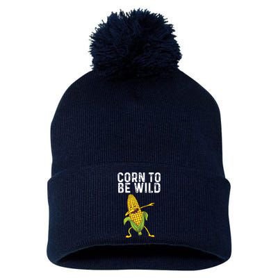 Funny Corn Gift For Men Women Corn On The Cob Costume Farmer Pom Pom 12in Knit Beanie