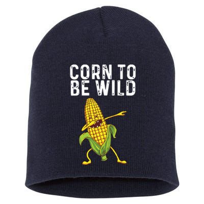 Funny Corn Gift For Men Women Corn On The Cob Costume Farmer Short Acrylic Beanie