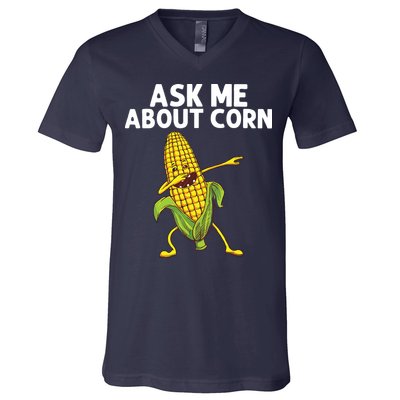 Funny Corn Gift For Men Women Corn On The Cob Costume Farmer V-Neck T-Shirt