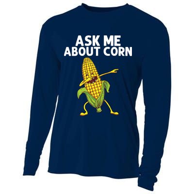 Funny Corn Gift For Men Women Corn On The Cob Costume Farmer Cooling Performance Long Sleeve Crew