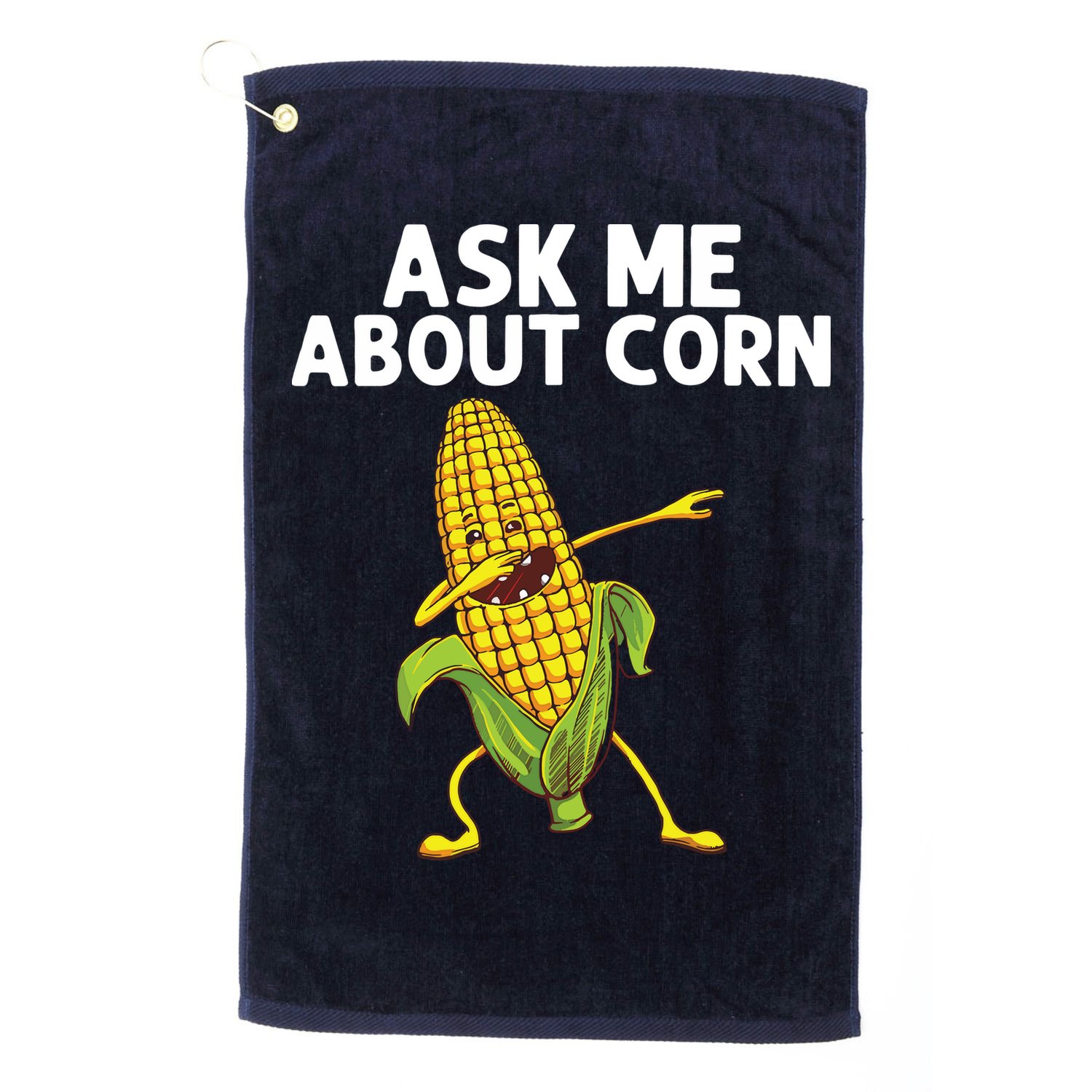Funny Corn Gift For Men Women Corn On The Cob Costume Farmer Golf Towel