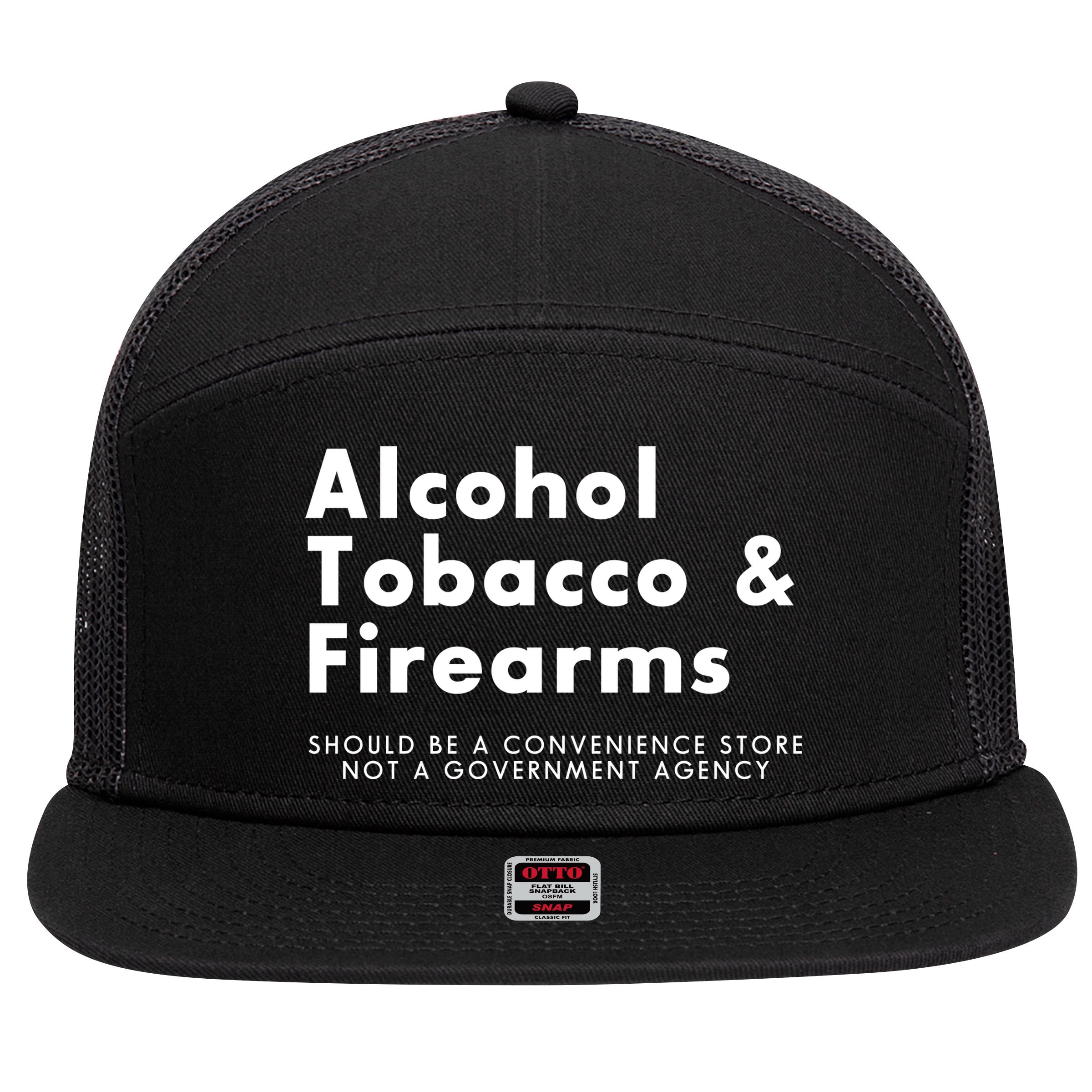 Funny Conservative Gun Rights Second Amendment 7 Panel Mesh Trucker Snapback Hat