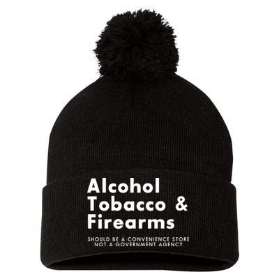 Funny Conservative Gun Rights Second Amendment Pom Pom 12in Knit Beanie