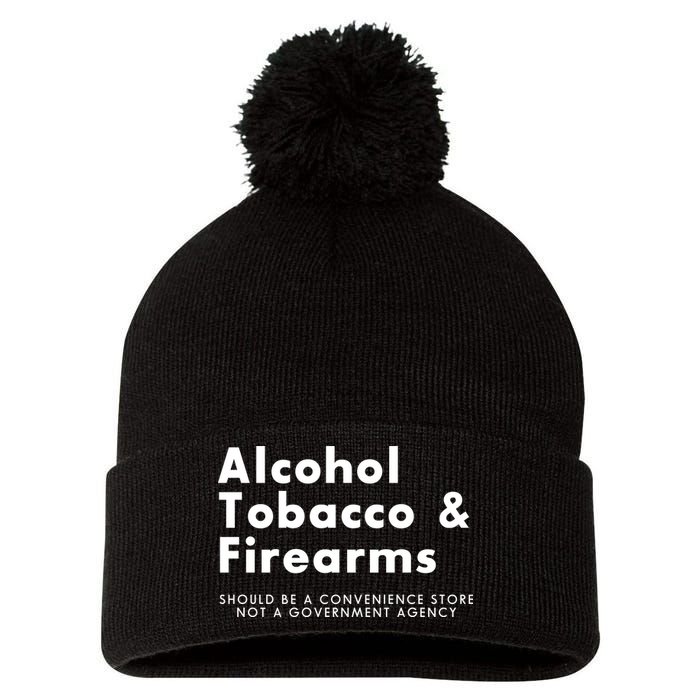 Funny Conservative Gun Rights Second Amendment Pom Pom 12in Knit Beanie